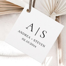 モノグラム白黒結婚ズ フェイバータグ