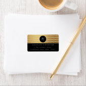 モノグラム白黒金ゴールドダイヤモンドRSV ラベル (インサイチュ)