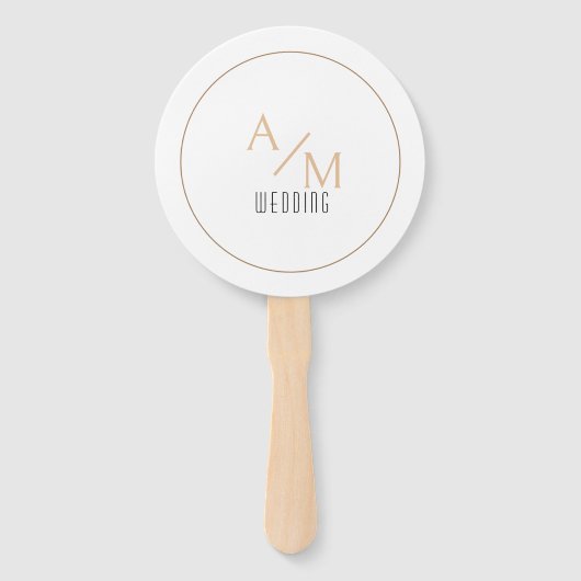 モノグラム白 ハンドファン (正面)