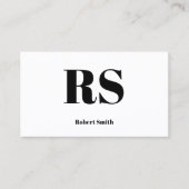 モノグラム白 名刺 (正面)