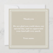 モノグラム砂岩ストライプ サンキューカード (裏面)