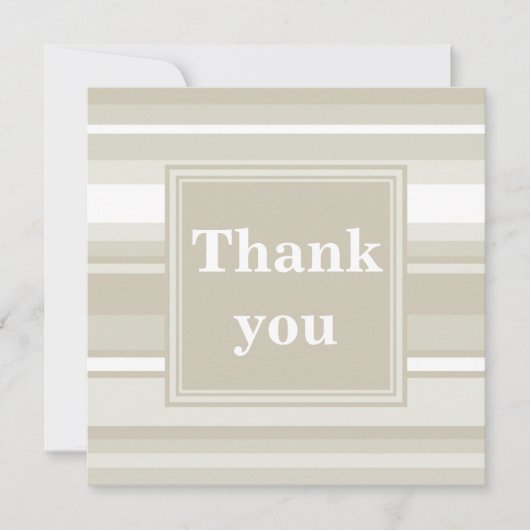 モノグラム砂岩ストライプ サンキューカード (正面)