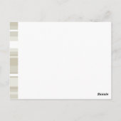 モノグラム砂岩ストライプ ポストカード (裏面)