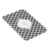 モノグラム磁石を使用した灰色のモロッコパターン マグネット (右側)