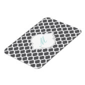 モノグラム磁石を使用した灰色のモロッコパターン マグネット (左側)