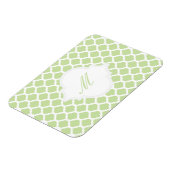 モノグラム磁石を使用した緑のモロッコパターン マグネット (左側)