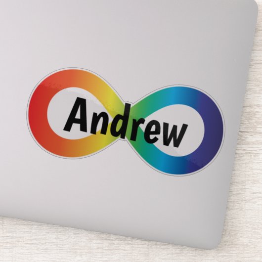 モノグラム神経多様性自閉症受容虹 シール (詳細)