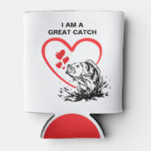 モノグラム私はキャッチ素晴らしラブ魚釣り 缶クーラー (正面)