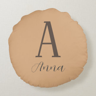 モノグラム秋の雰囲気 ラウンドクッション