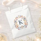 モノグラム秋カラーイエロー、オレンジレッドブルーフローラ フェイバーバッグ (クリップ留めされた状態)