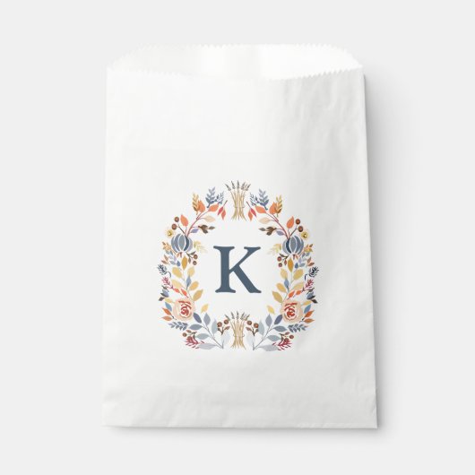 モノグラム秋カラーイエロー、オレンジレッドブルーフローラ フェイバーバッグ (正面)