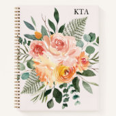 モノグラム秋水の色素朴ピンクTo Doリスト ノートブック (正面)