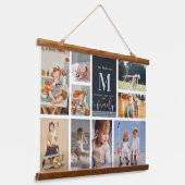 モノグラム科 |カラーモダンブロックフォトコラージュ 吊り下げ型タペストリー (傾斜あり)