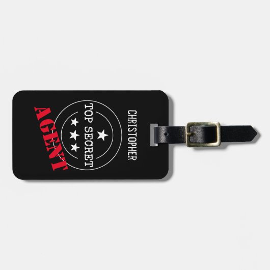 モノグラム秘密エージェントキッズ ラゲッジタグ (正面横)