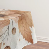 モノグラム紅葉と花の水色 テーブルクロス (インサイチュ)