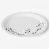 モノグラム紙皿 ペーパープレート (アングル)