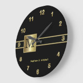 モノグラム級幹部 ラージ壁時計 (傾斜)