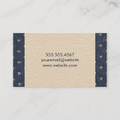 モノグラム級 |革の張り付け 名刺 (裏面)