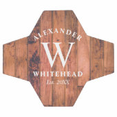 モノグラム素朴ウッドサッカーボール サッカーボール (フラット)