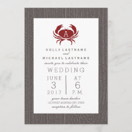 モノグラム素朴ガニ結婚ズ 招待状