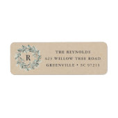 モノグラム素朴グリーンリーリース ラベル (正面)