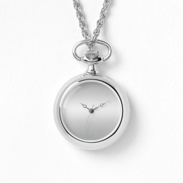 モノグラム素朴グレイ&ホワイトティール（緑がかった色）シルバーラップアロン 腕時計 (正面)