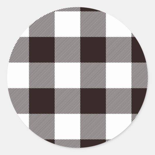 モノグラム素朴シックなプレイドラウンド ラウンドシール (正面)