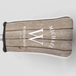 モノグラム素朴タンウッド ゴルフヘッドカバー