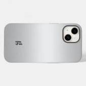 モノグラム素朴ティール（緑がかった色）グレカスタマイズーイ Case-Mate iPhoneケース (裏面 (横))