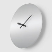 モノグラム素朴ティール（緑がかった色）グレー ラージ壁時計 (傾斜)