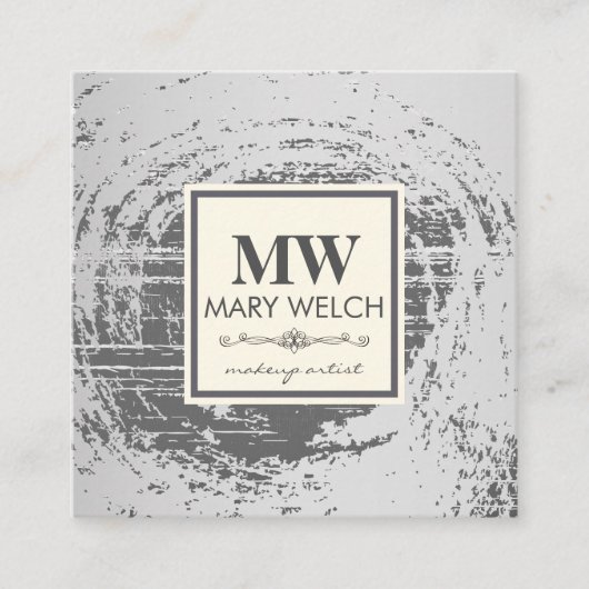 モノグラム素朴テクスチファンシーャ要素 予約カード (正面)