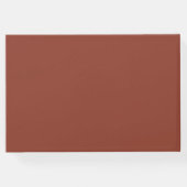 モノグラム素朴テラコッタ錆秋の結婚式 ゲストブック (裏面)