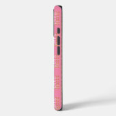 モノグラム素朴デイジーフローラピンク Case-Mate iPhoneケース (裏面 / 左)