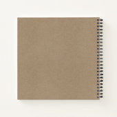 モノグラム素朴ノート ノートブック (裏面)