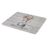 モノグラム素朴バラコットンユーカリ入りジョッキ カッティングボード (角)