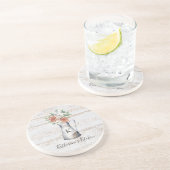 モノグラム素朴バラコットンユーカリ入りジョッキ コースター (側面)