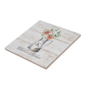 モノグラム素朴バラコットンユーカリ入りジョッキ タイル (側面)