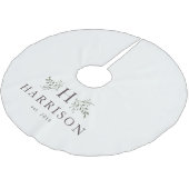 モノグラム素朴ファミリー ブラッシュドポリエステルツリースカート (アングル)