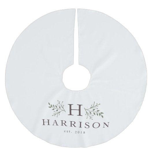 モノグラム素朴ファミリー ブラッシュドポリエステルツリースカート (正面)