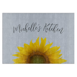モノグラム素朴フローラひまわり カッティングボード