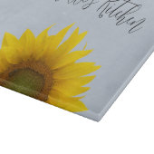 モノグラム素朴フローラひまわり カッティングボード (角)