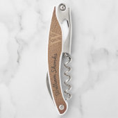 モノグラム素朴ブラウンレザーブラックスクリプト ソムリエナイフ (裏面)