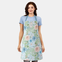 モノグラム素朴ブルーピンクグリーンフローラ