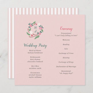 モノグラム素朴付きフローラクレスト