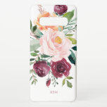 モノグラム素朴付き水彩植物体 SAMSUNG GALAXY S10 ケース<br><div class="desc">美しくフェミニン素朴な魅力と、この植物性デザインは、水彩バラ、混合花や緑のブーケを備え、ブルゴーニュ、ピンクとラッセットオレンジのトレンディー色のスキームでトレーリンググリーン。文字テンプレートが含まれ、このデザインを目的のモノグラムイニシャル、名前、または他の目的の文字でパーソナライズし、ユニークな種類の1つのデザインを作成する。</div>