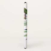 モノグラム素朴付き水色フローラ Case-Mate iPhoneケース (裏面/右)