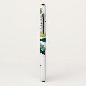 モノグラム素朴付き水色フローラ Case-Mate iPhoneケース (裏面/左)