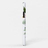 モノグラム素朴付き水色フローラ Case-Mate iPhoneケース (裏面/右)