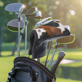 モノグラム素朴付き西部牛革パターン ゴルフヘッドカバー