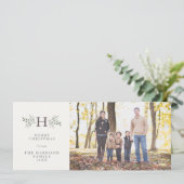 モノグラム素朴休日の写真カード シーズンカード (スタンド正面)